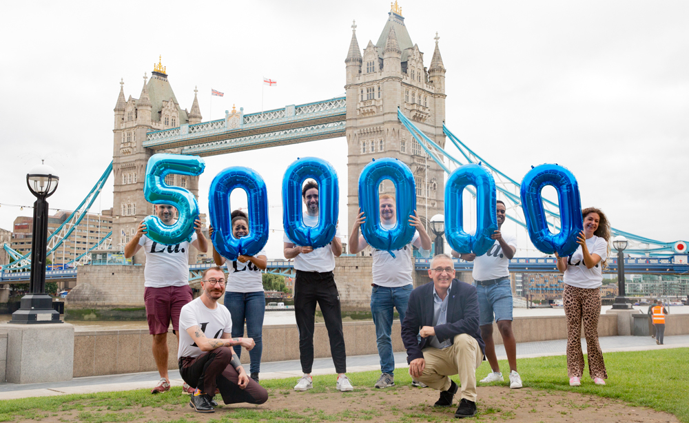 500,000 in balloons with Philip Normal, Ian Green and others 500,000 in balloons with Philip Normal, Ian Green and others