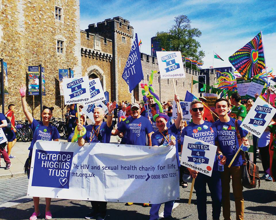 United 4 PrEP march at Cardiff Castle, Wales United 4 PrEP march at Cardiff Castle, Wales