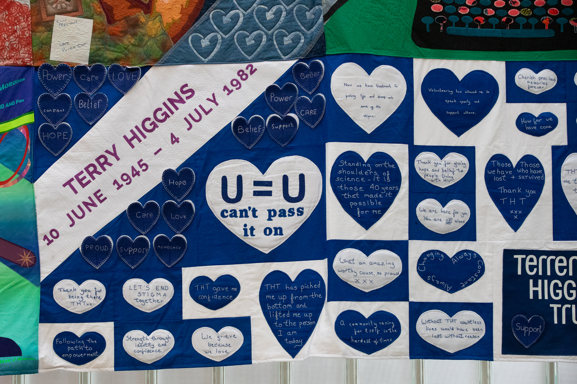 Terry Higgins AIDS Memorial Quilt Terry Higgins AIDS Memorial Quilt detail image by Andy Brown