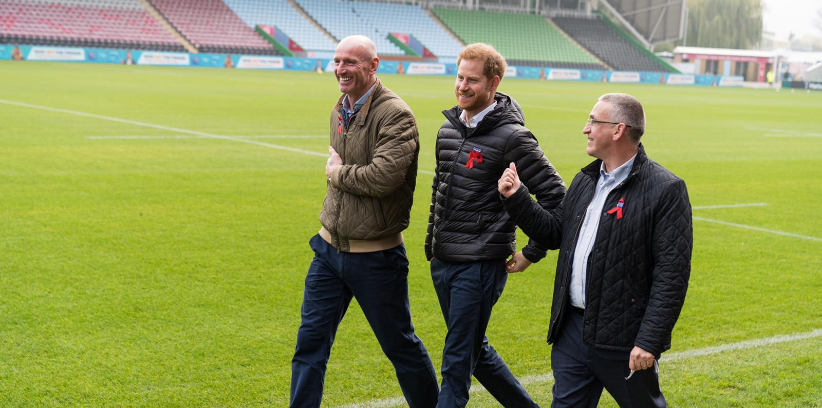Gareth Thomas, Duke of Sussex & Ian Green walking at Twickenham Gareth Thomas, Duke of Sussex & Ian Green walking at Twickenham