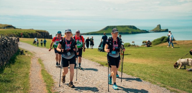 Gower Peninsula Ultra Challenge walkers 