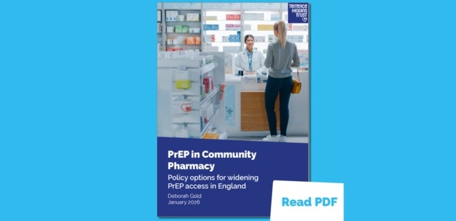 PrEP in Community Pharmacy report cover