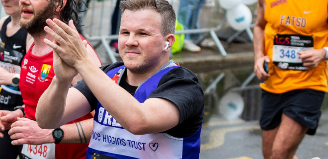 A Terrence Higgins Trust runner.