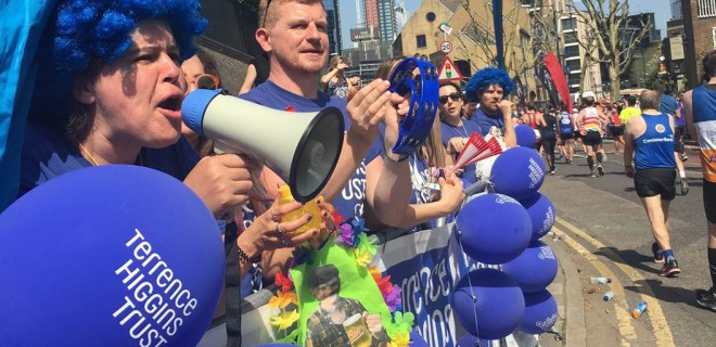 Marathon cheering group