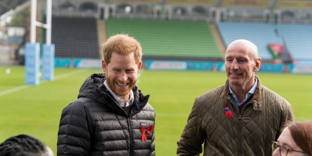 The Duke of Sussex and Gareth Thomas