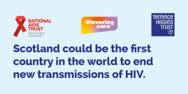 Image with the text: 'Scotland could be the first country in the world to end new transmissions of HIV.'