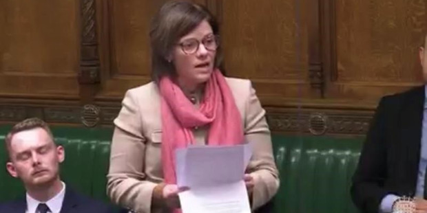 Alex Baker MP speaks in Parliament.