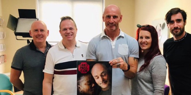 Gareth Thomas and THT staff