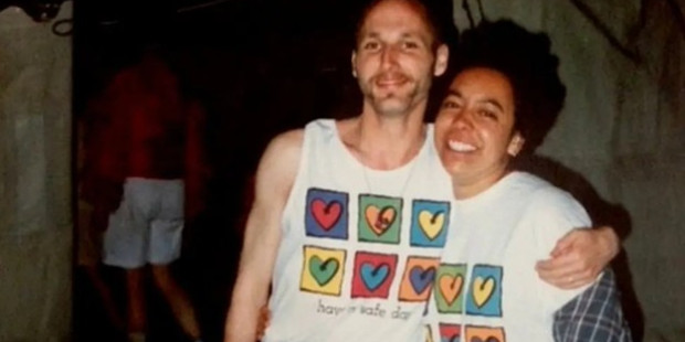 Michelle Clayford with a friend.