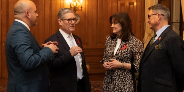 Richard Angell, Keir Starmer, Anne Aslett & Robbie Currie at the 2024 World AIDS Day conference.