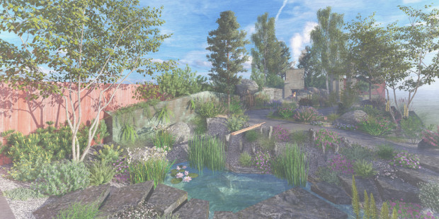 Drawing of Bridge to 2030 Garden