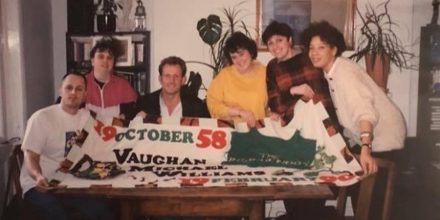 Friends of Vaughan Michael Williams with their UK AIDS Memorial Quilt panel