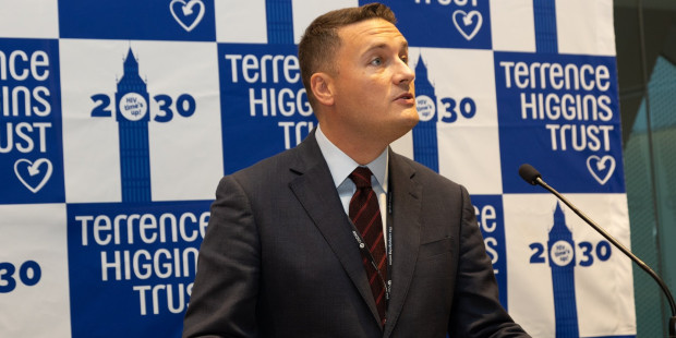 Secretary of State for Health and Social Care Wes Streeting delivering a speech.